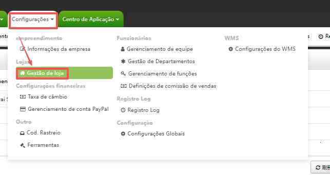 TF ERP - Criação de conta NF-e 