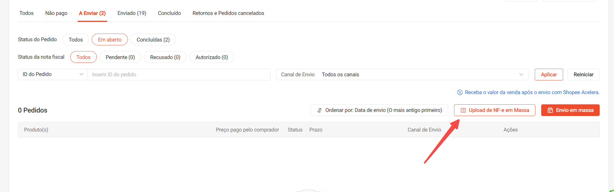 TFERP如何批量上传发票到SHOPEE后台（EXCEL）