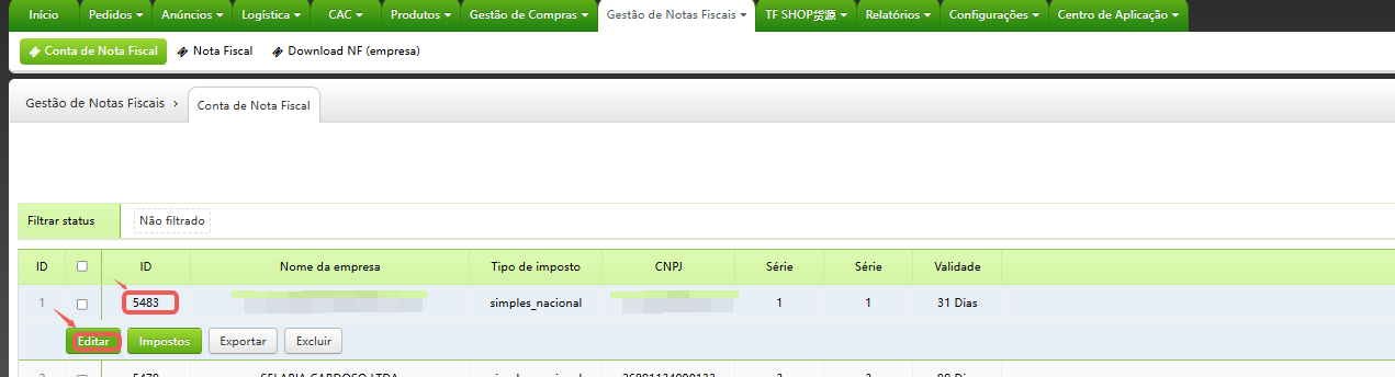 Rejeição: Código Regime Tributário do emitente diverge do cadastro na SEFAZ