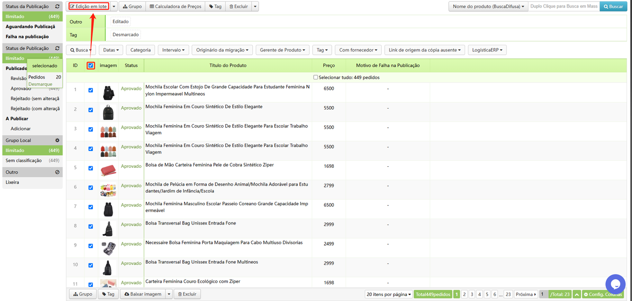 Modificação Rápida do Valor de Desconto do Produto da Kwai 