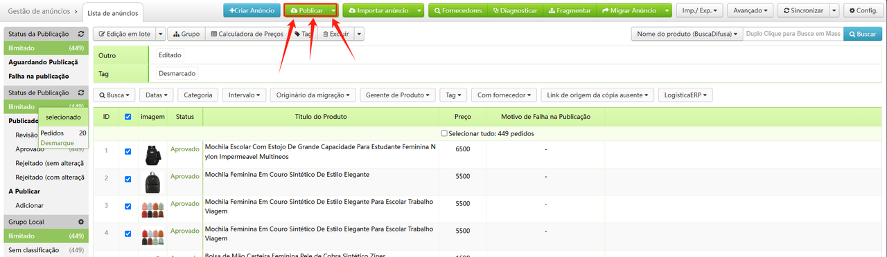 Modificação Rápida do Valor de Desconto do Produto da Kwai 