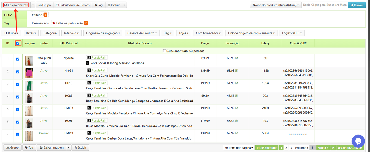 Modificação Rápida do Valor de Desconto do Produto da SHEIN