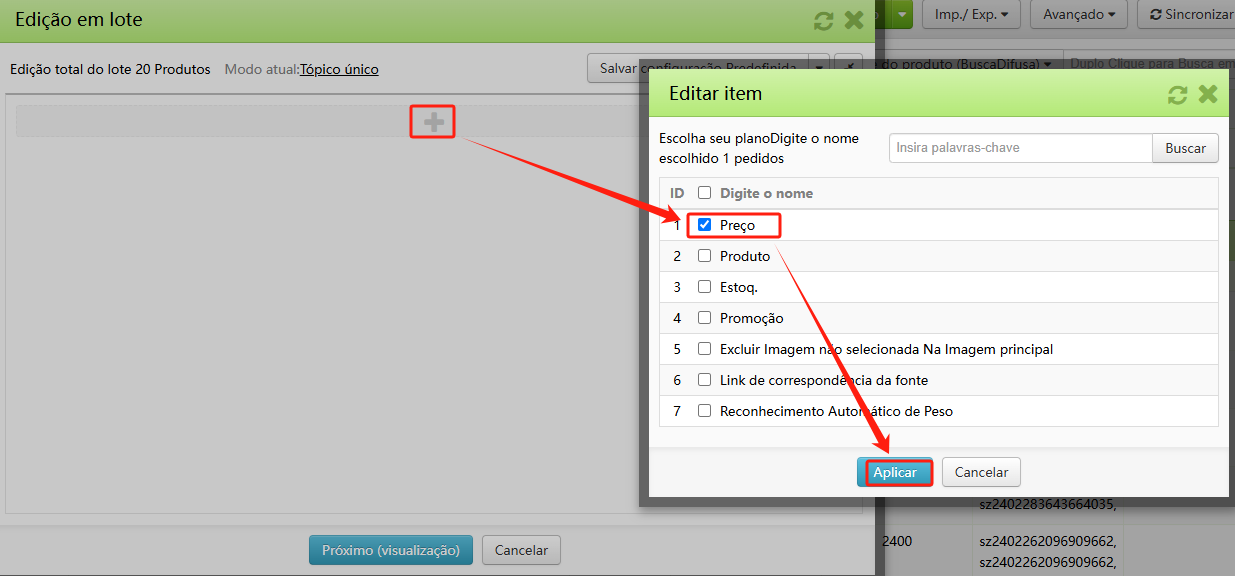 Modificação Rápida do Valor de Desconto do Produto da SHEIN
