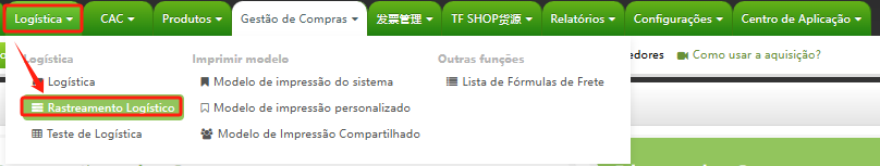 Uso do Rastreamento Logístico