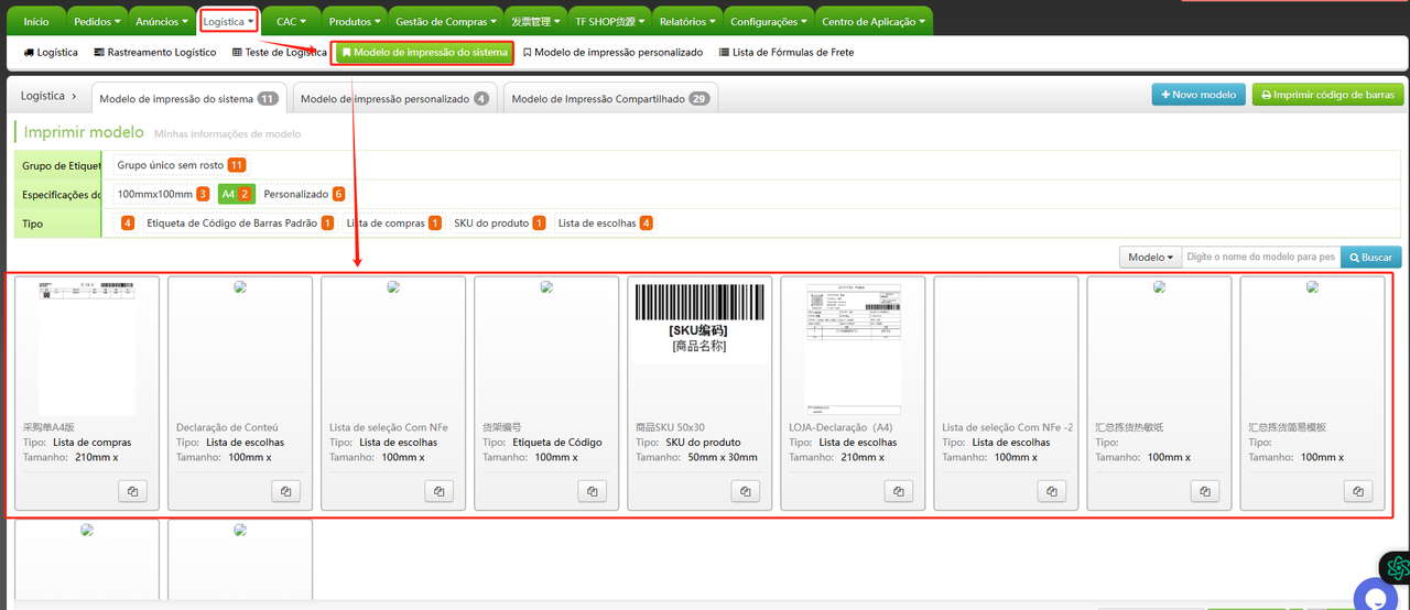 Etiqueta personalizada