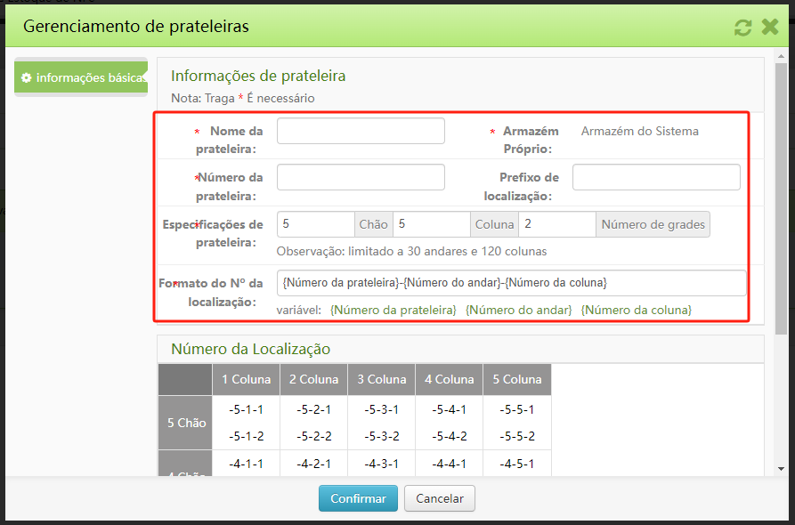 Gestão de Armazém e Prateleiras Gestão de Armazém e Prateleiras