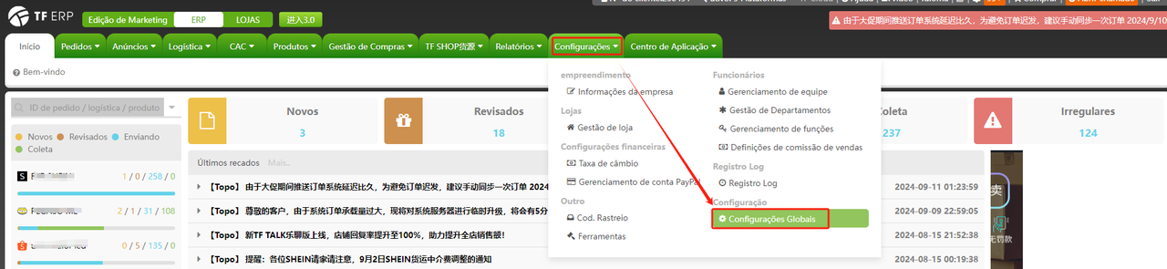 Despacho sem estoque Despacho sem estoque