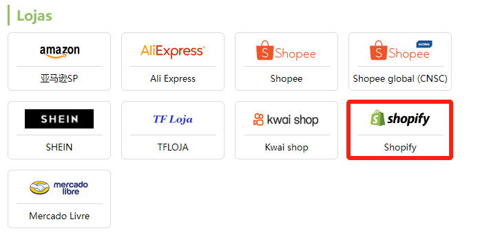 Integração Shopify