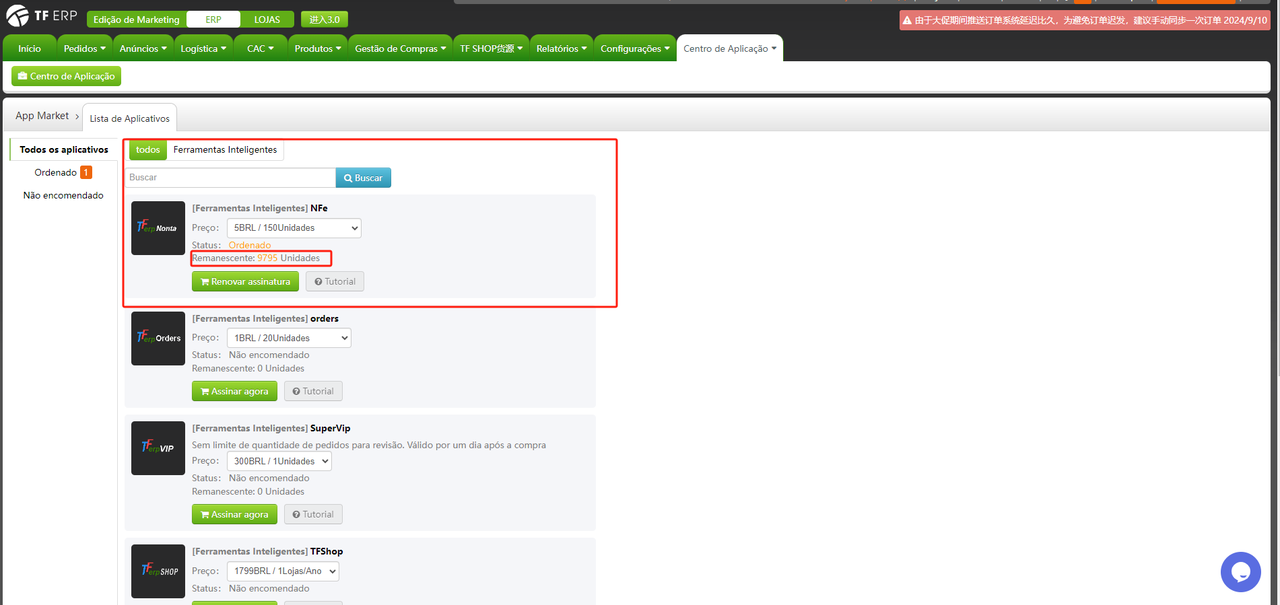 Compra de Notas Fiscais