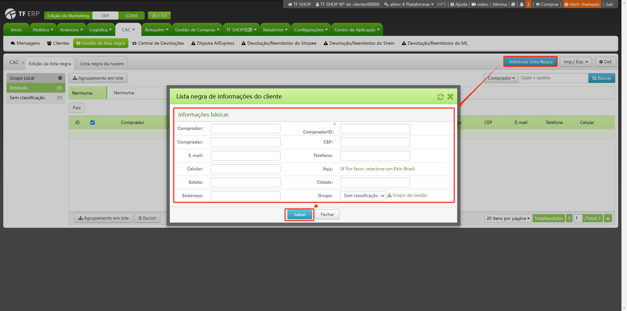 Como usar o gerenciamento de lista negra Como usar o gerenciamento de lista negra