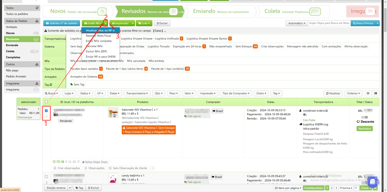 Emitiu a NF-e mas não apareceu a chave gerada?