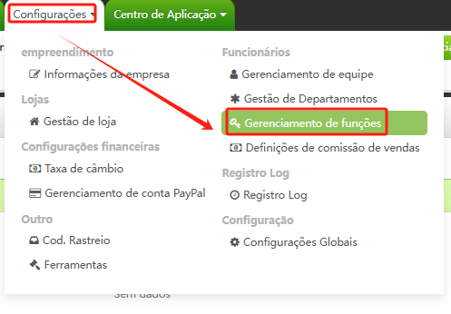 Criando e Configuração de Perfis