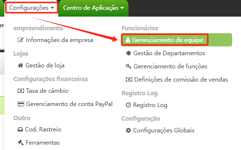 Criando e Configuração de Perfis